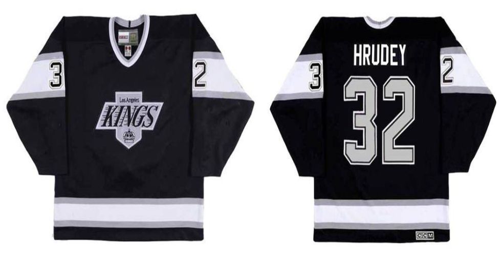2019 Men Los Angeles Kings #32 Hrudey Black CCM NHL jerseys->los angeles kings->NHL Jersey